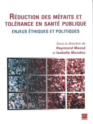 cover image of Réduction des méfaits et tolérance en santé publique